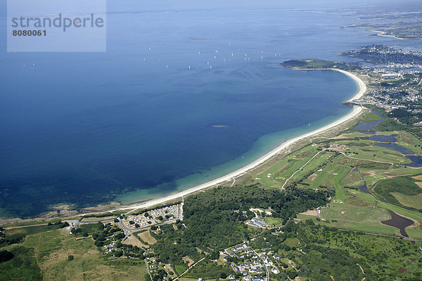 Strand  über  Ansicht  Luftbild  Fernsehantenne  Halbinsel