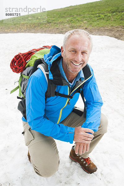 Wanderer  Neunerköpfle  Allgäuer Alpen  Tannheimer Tal  Tirol  Österreich  Europa