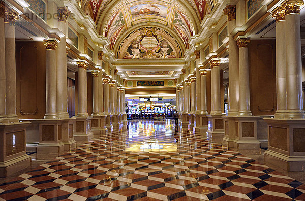 Flur vor Casino  5-Sterne-Luxushotel The Venetian Casino