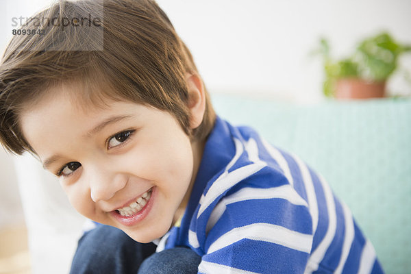 Hispanic boy smiling