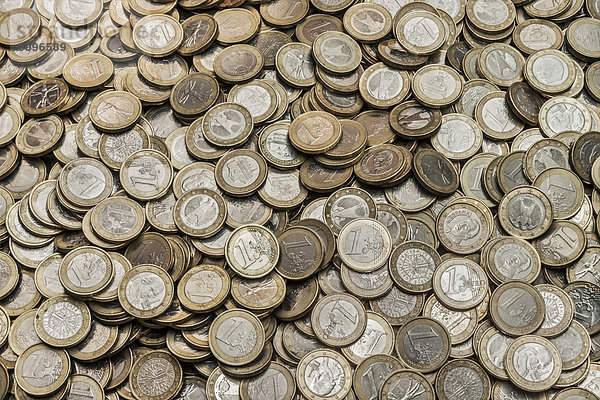 Haufen Euromünzen