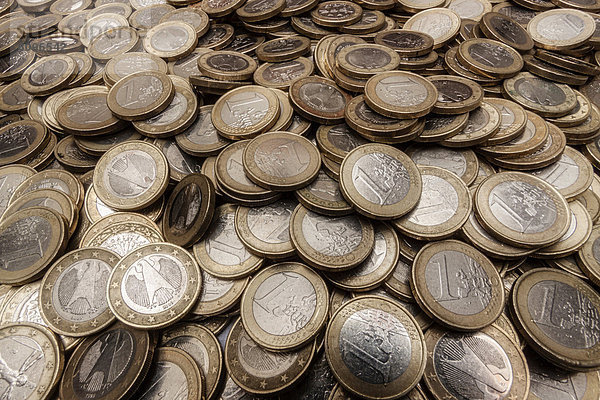 Haufen Euromünzen