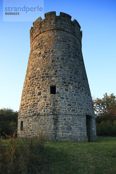 Aussichtsturm einer Windmühle  Barntrup  Saalberg  Lipper Bergland  Deutschland  Europa