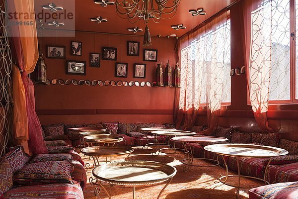 Nordafrika  Anschnitt  Zimmer  Cafe  Norden  Afrika  Berber  Marrakesch  Marokko