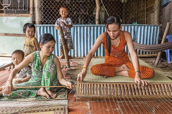 Produktion  Insel  Matte  Südostasien  Vietnam  Asien