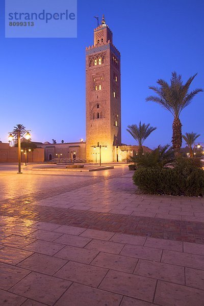 Koutoubia Moschee  UNESCO-Weltkulturerbe  Marrakesch  Marokko  Nordafrika  Afrika