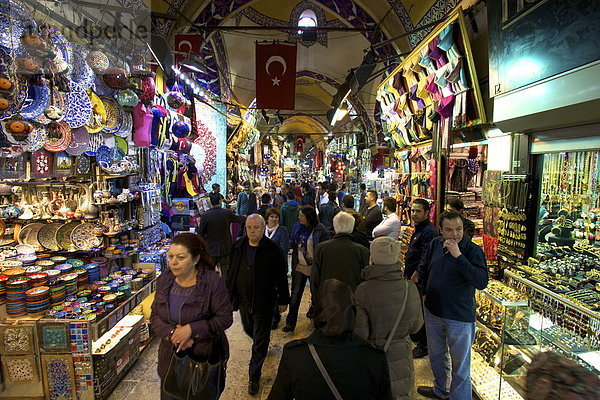 Großer Basar  Istanbul  Türkei  Europa