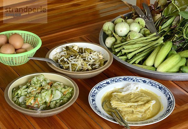 Frische  Vorbereitung  Süden  Südostasien  typisch  Asien  Ko Samui  Chinesische Nudel  Chinesische Nudeln  Thailand