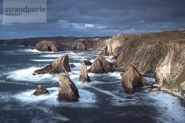 Europa  Felsen  Großbritannien  Küste  Schottland  Westen