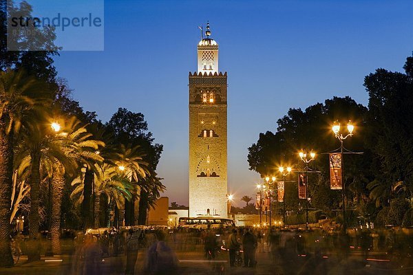 Nordafrika  Marrakesch  Koutoubia-Moschee  Afrika  Jahrhundert  Marokko  Moschee