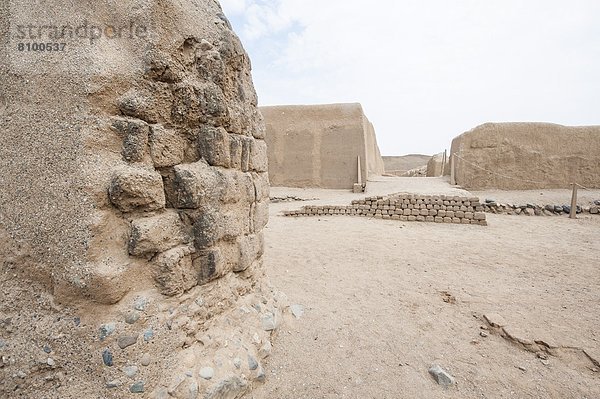 nahe  Ausgrabungsstätte  Ruine  Kolumbien  Peru  Südamerika  Trujillo