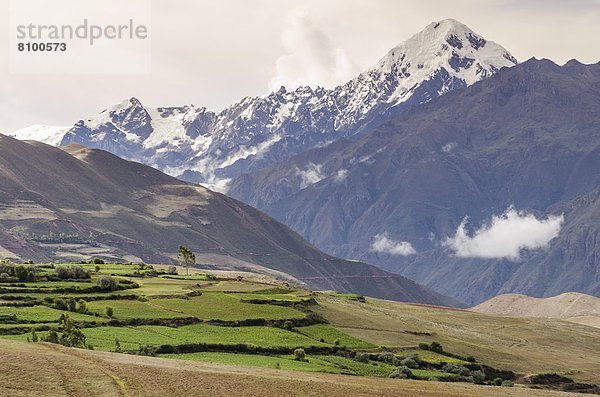 nahe  Landschaft  über  Tal  Heiligkeit  Peru  Südamerika