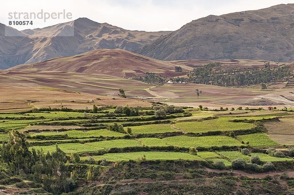 nahe  Landschaft  über  Tal  Heiligkeit  Peru  Südamerika