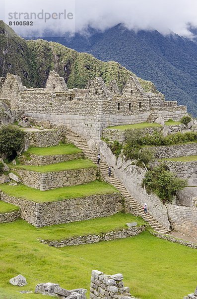 Ruinenstadt Machu Picchu  UNESCO-Welterbe  Peru  Südamerika