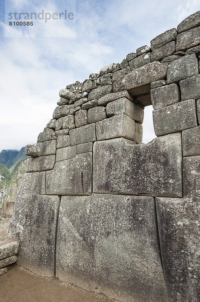Ruinenstadt Machu Picchu  UNESCO-Welterbe  Peru  Südamerika