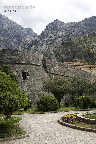 Stadtmauer  UNESCO-Welterbe  Kotor  Montenegro