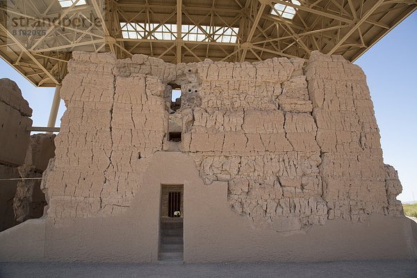 Vereinigte Staaten von Amerika USA Mensch Menschen Wohnhaus Wüste Ruine Monument Nordamerika Arizona groß großes großer große großen Sonora