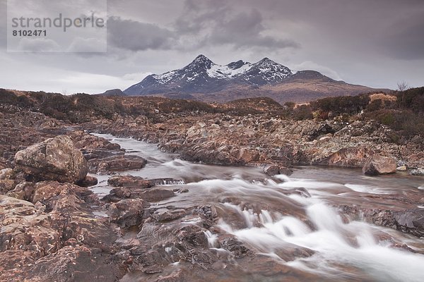 Europa  Großbritannien  Hügel  Fluss  Isle of Skye  Schottland