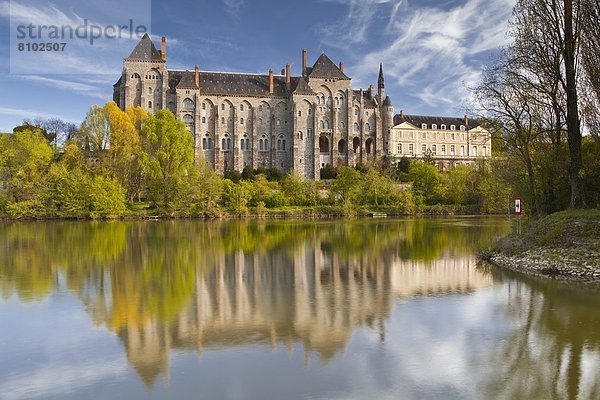 Frankreich  Europa  Fluss  Abtei  Pays de la Loire