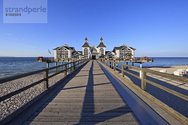 Seebrücke Sellin  Rügen  Mecklenburg-Vorpommern  Deutschland