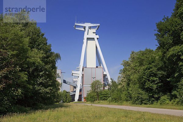Förderturm Grube Göttelborn  Quierschied  Saarland  Deutschland