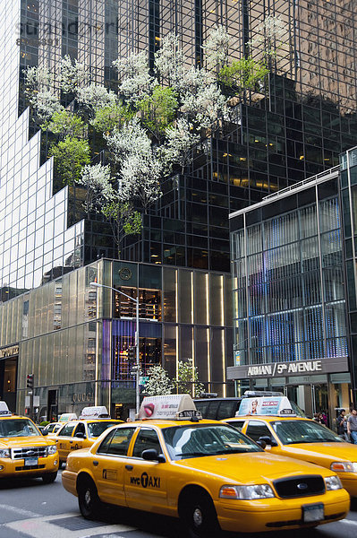 Vereinigte Staaten von Amerika  USA  passen  New York City  Taxi  Allee  Midtown Manhattan