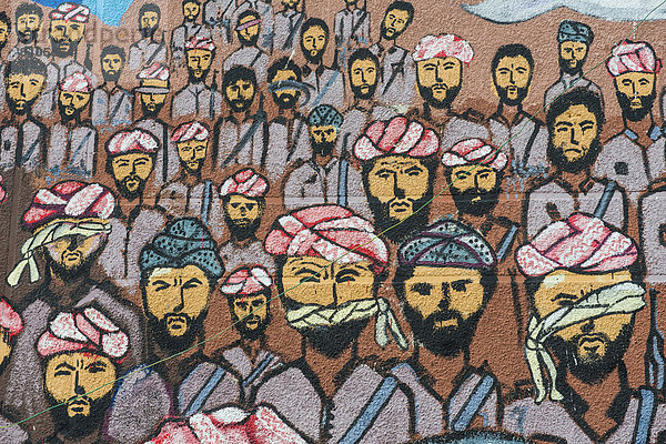 Wandmalerei aus dem irakisch-iranischen Krieg