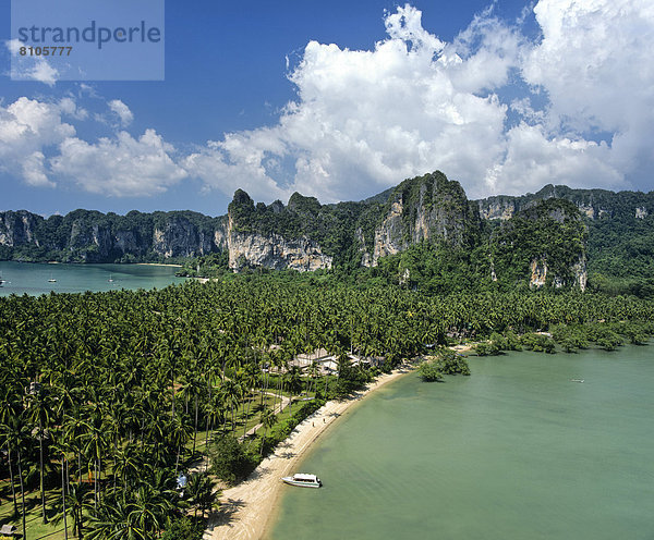 Strand Rai-Leh-East vom Laem Nang Aussichtspunkt aus gesehen