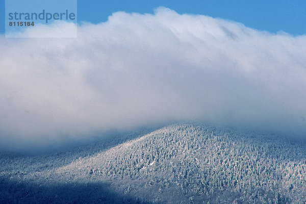 Vereinigte Staaten von Amerika  USA  frontal  Stilleben  still  stills  Stillleben  Außenaufnahme  Berg  Farbaufnahme  Farbe  Kälte  bedecken  Tag  Wolke  Himmel  Schatten  niemand  weiß  Querformat  Nordamerika  Sonnenlicht  Dummheit  Fotografie  Maine  freie Natur