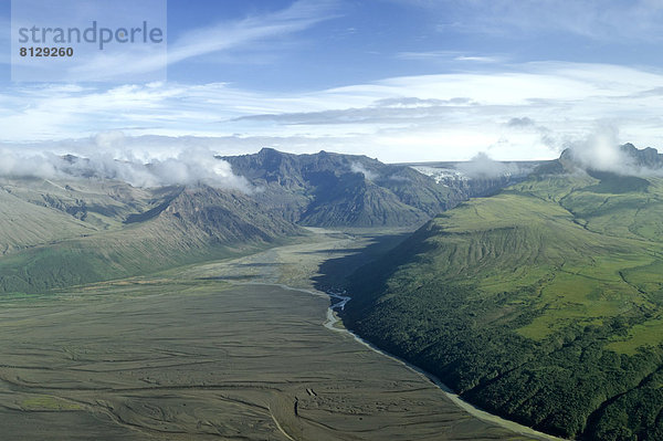 Luftaufnahme Skaftafell Nationalpark und Morsardalur