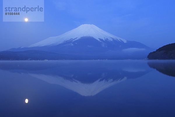 Spiegelung  See  Mond  Berg  Fuji  Reflections  Yamanashi Präfektur