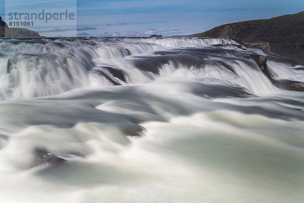Wasserfall Gullfoss am Fluss Hvítá