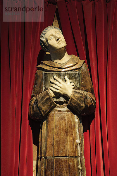 Statue of St. Antoine  St. Anthony  Strasbourg Cathedral