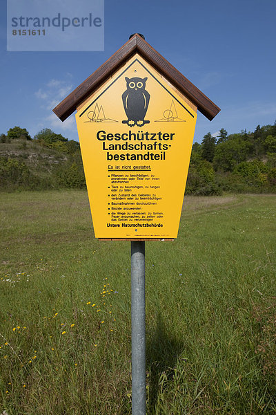 'Schild ''Geschützter Landschaftsbestandteil'''