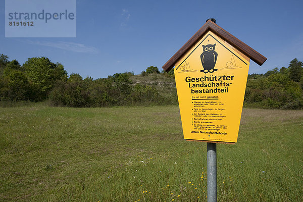 'Schild ''Geschützter Landschaftsbestandteil'''