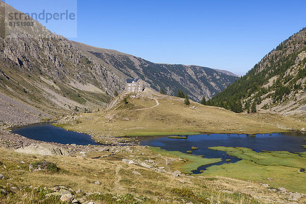 Berghütte Rifugio Migliorero mit See und Hochmoor