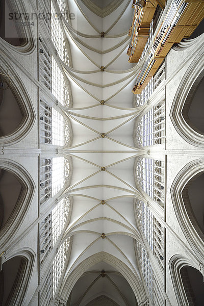 Innenansicht  Decke der Cathédrale St. Michel et Gudule  Kathedrale St. Michael und St. Gudula