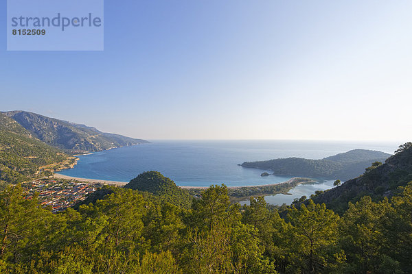 Ölüdeniz beach with a lagoon  Belcegiz Bay