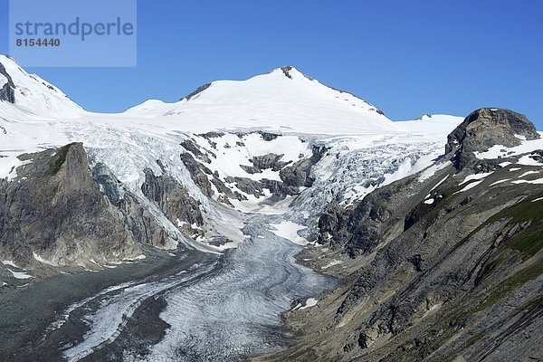 Pasterze-Gletscher  hinten der Johannisberg