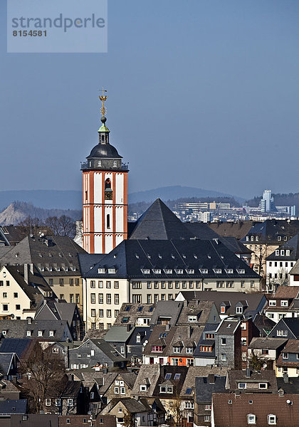 Tower of Nikolaikirche  St. Nicholas Church  in the Upper Town