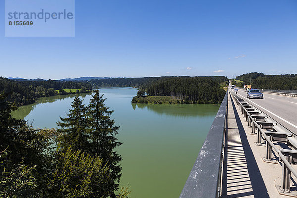 Deutschland  Bayern  Blick auf die Lechbrücke