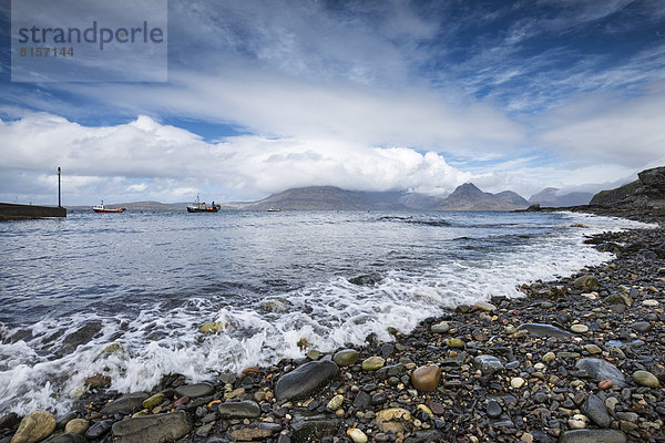 Unite Kingdom  Schottland  Isle of Skye  Blick auf Elgol Bay