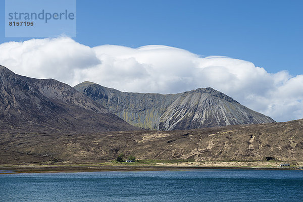 Vereinigtes Königreich  Schottland  Isle of Skye  Blick auf die Cuillin-Hügel