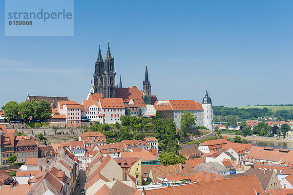 Germany  Saxony  View of Meissen old town