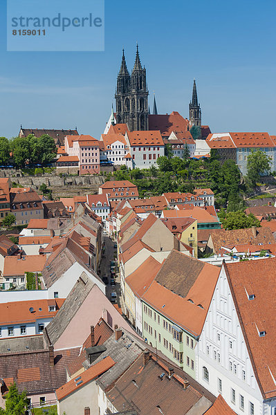 Germany  Saxony  View of Meissen old town
