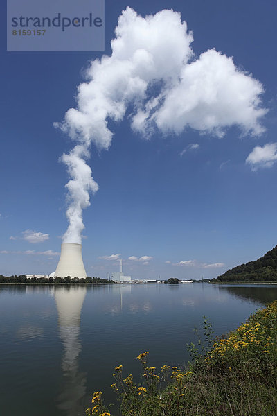 Germany  Bavaria  Landshut  View of nuclear power plant