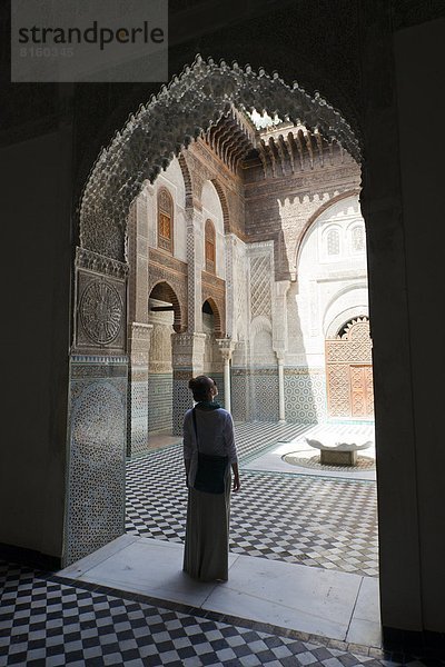 Fès  Fez  Frau  Eingang  Silhouette  Wahrzeichen  Komplexität  Marokko