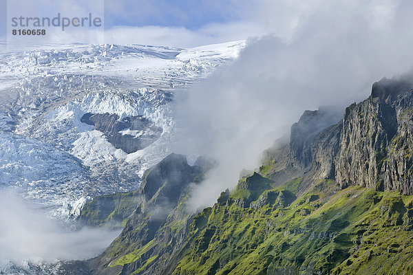 Der Gletscher Kviarjökull ist ein Teil des Vatnajökull