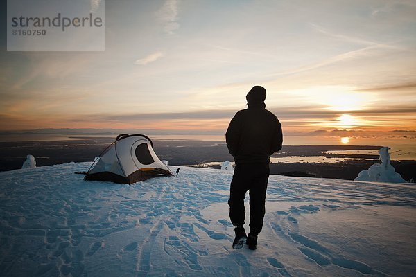 Winter  Berg  camping