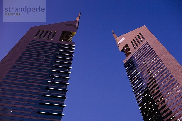 niedrig Hochhaus Ansicht Flachwinkelansicht Winkel Dubai